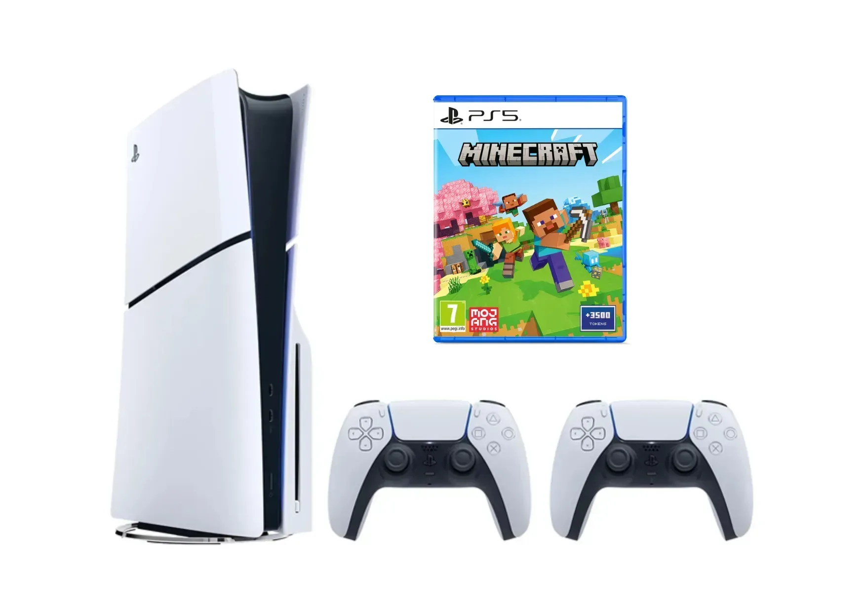 Sony PlayStation 5 Slim 1tb (Blu-ray) + DualSense + Minecraft НОВИЙ