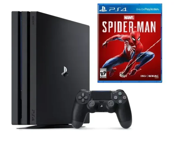 Sony PlayStation 4 Pro 1tb 70-71xx BLACK + Spider Man