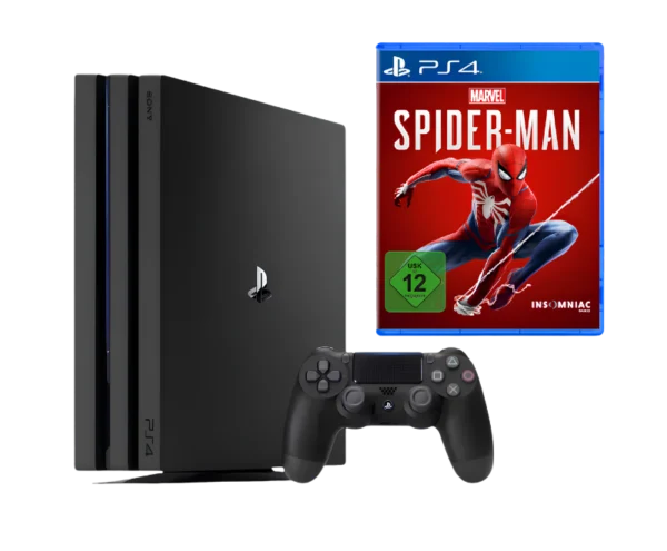 Sony PlayStation 4 Pro 1tb 70-71xx BLACK + Spider Man