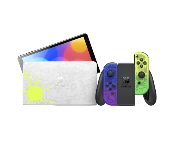Nintendo Switch OLED Splatoon 3 Limited Edition 64 GB Green Violet - фото 4 - мініатюра у модальному вікні