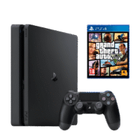 Sony PlayStation 4 Slim 500gb Black + GTA V - мініатюра 1