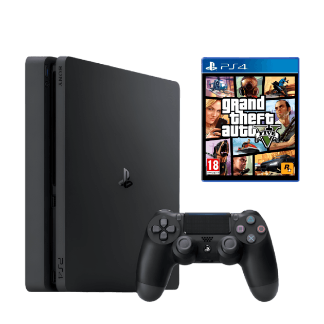 Sony PlayStation 4 Slim 500gb Black + GTA V