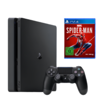 Sony PlayStation 4 Slim 1 TB BLACK + Spider Man - мініатюра 1