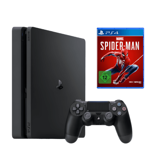 Sony PlayStation 4 Slim 1 TB BLACK + Spider Man
