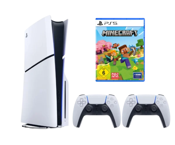 Sony PlayStation 5 Slim 1tb (Blu-ray) + DualSense + Minecraft Новий